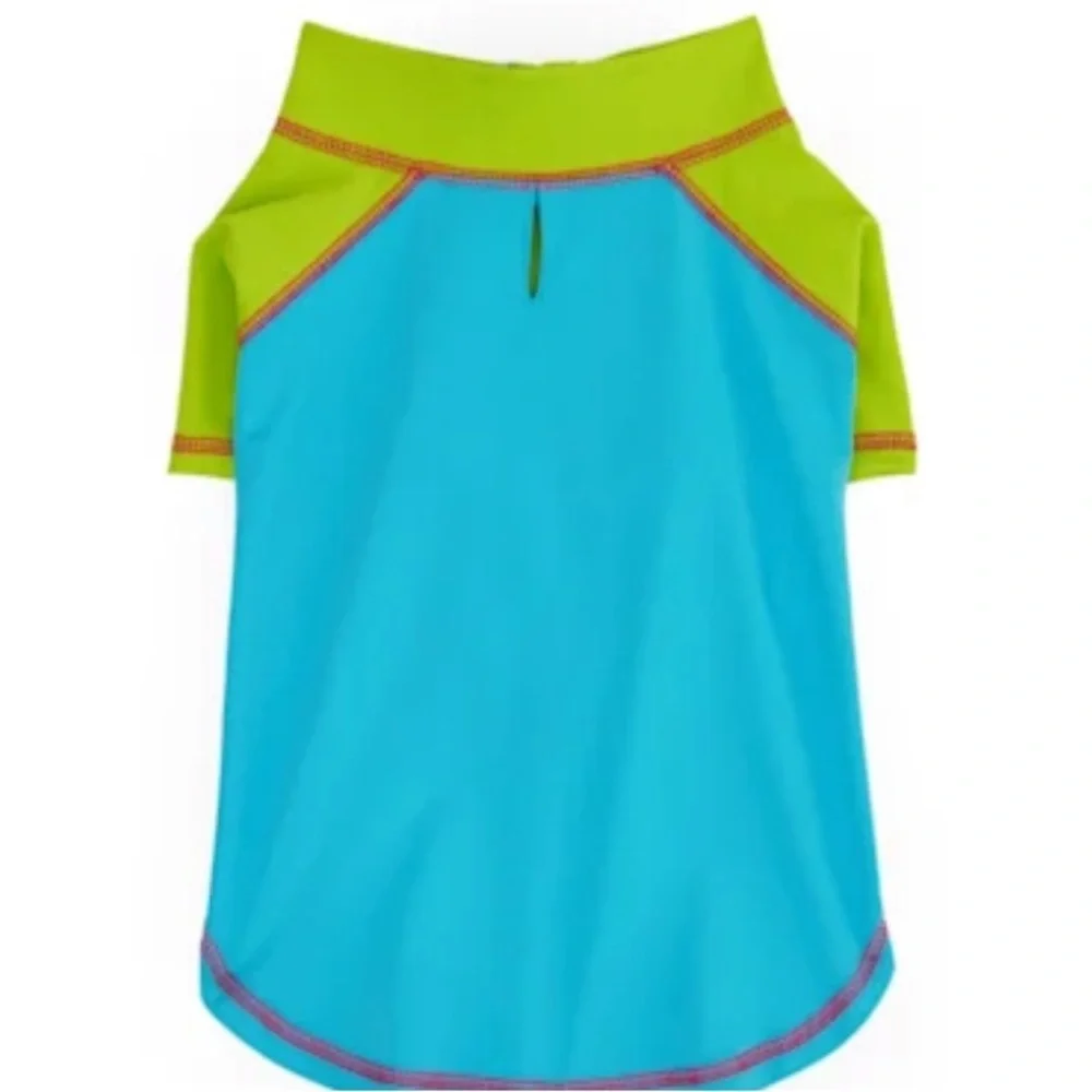 NWT YOULY Blue Cooling Rashguard for Dogs M